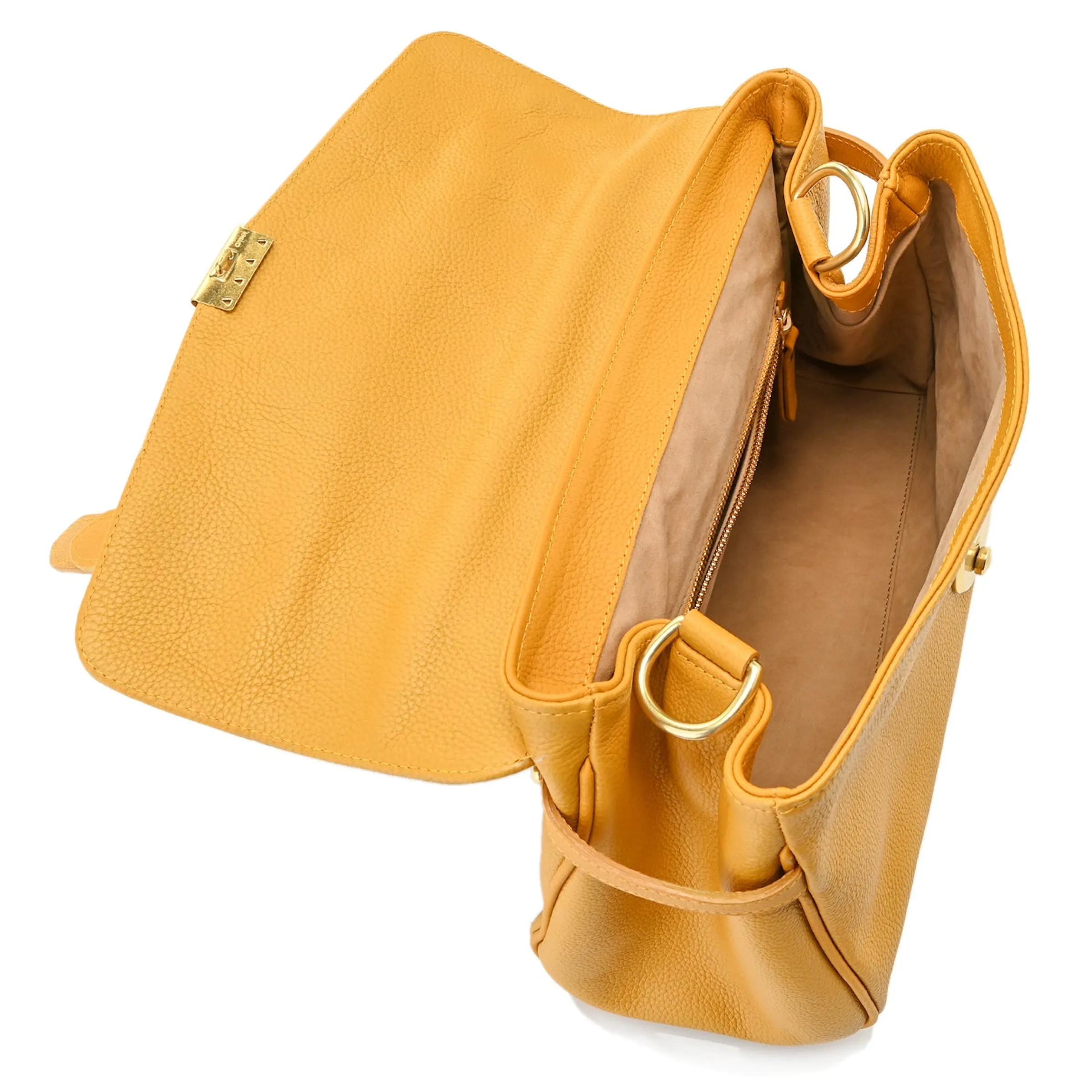 J. W. Hulme Co Blair Lock Satchel Pebble Leather> Satchels