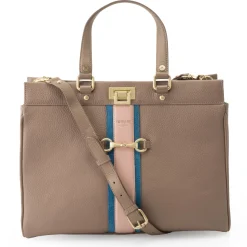 J. W. Hulme Co Celia Leather Tote W/Shoulder Strap> Totes