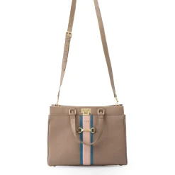 J. W. Hulme Co Celia Leather Tote W/Shoulder Strap><noscript><img width=