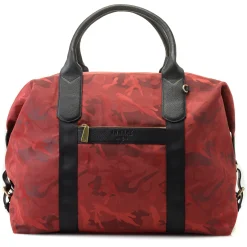 J. W. Hulme Co Chelsea Leather Trimmed Nylon Duffel Bag & Removable Pouch> Duffels