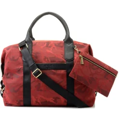 J. W. Hulme Co Chelsea Leather Trimmed Nylon Duffel Bag & Removable Pouch> Duffels