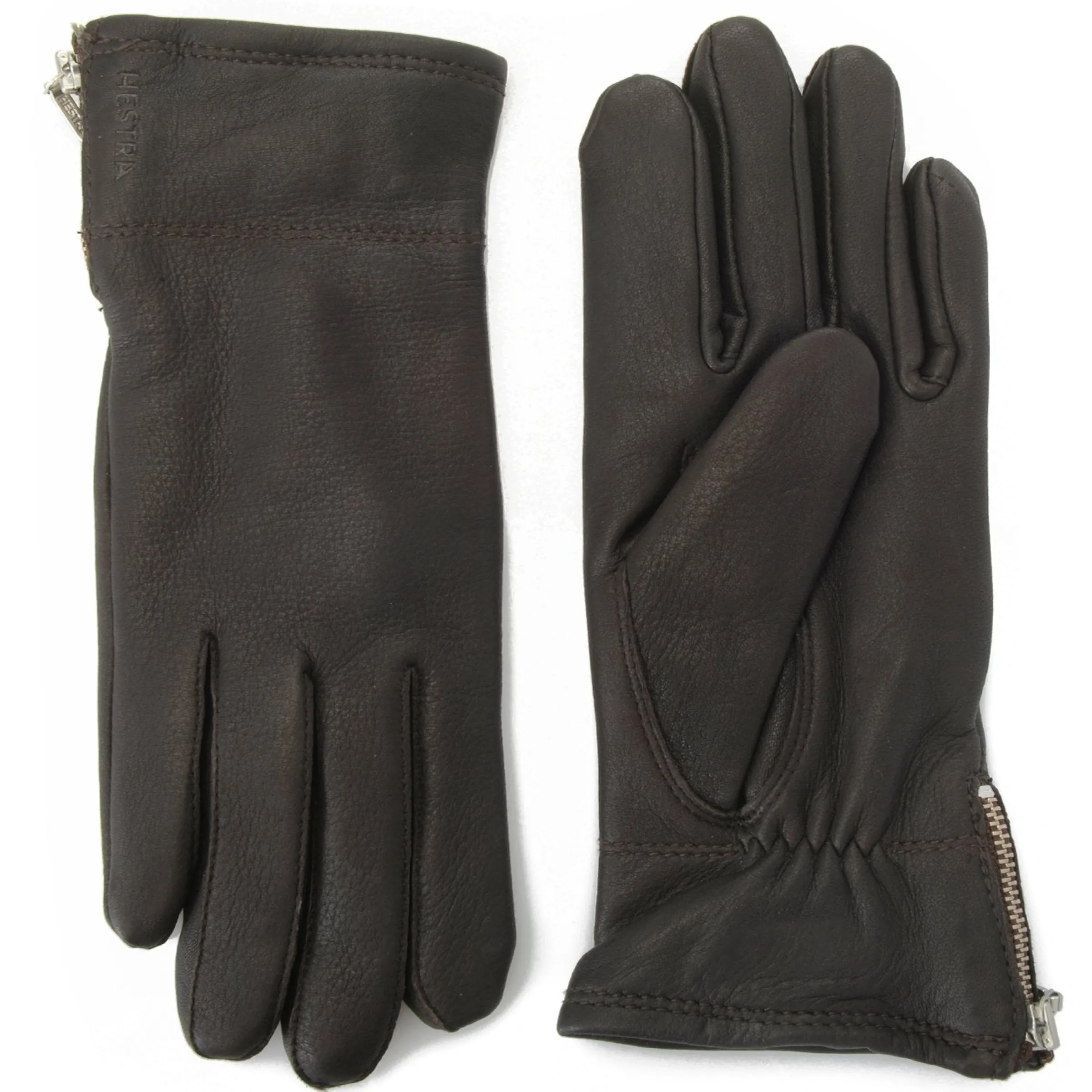 J. W. Hulme Co Hestra Charlene Deerskin Leather Zip Gloves>Women Accessories