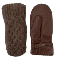 J. W. Hulme Co Hestra Ragnhild Cable Knit Leather Mitten><noscript><img width=