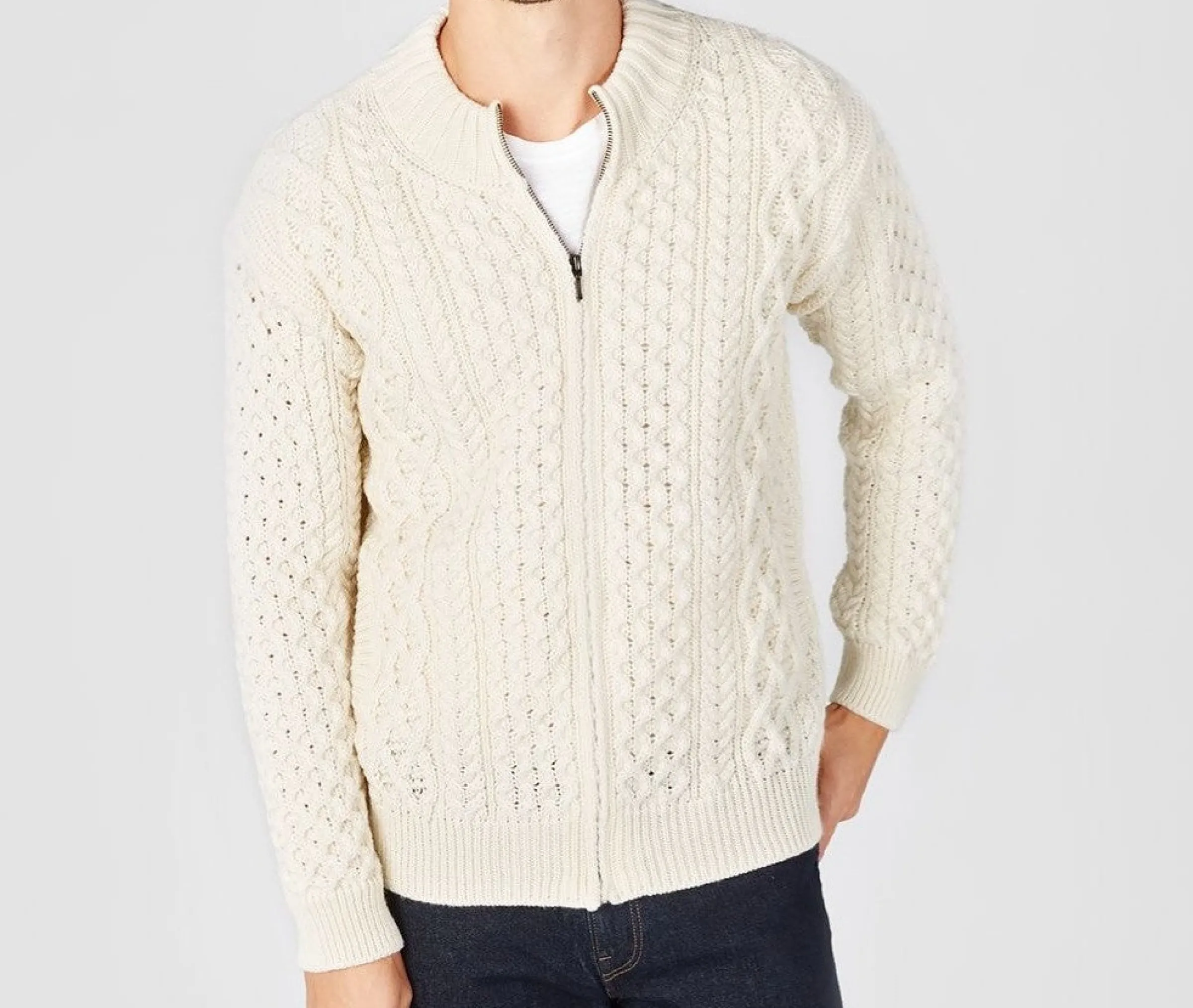 J. W. Hulme Co Irelandseye Ardross Aran Cardigan>Men Tops