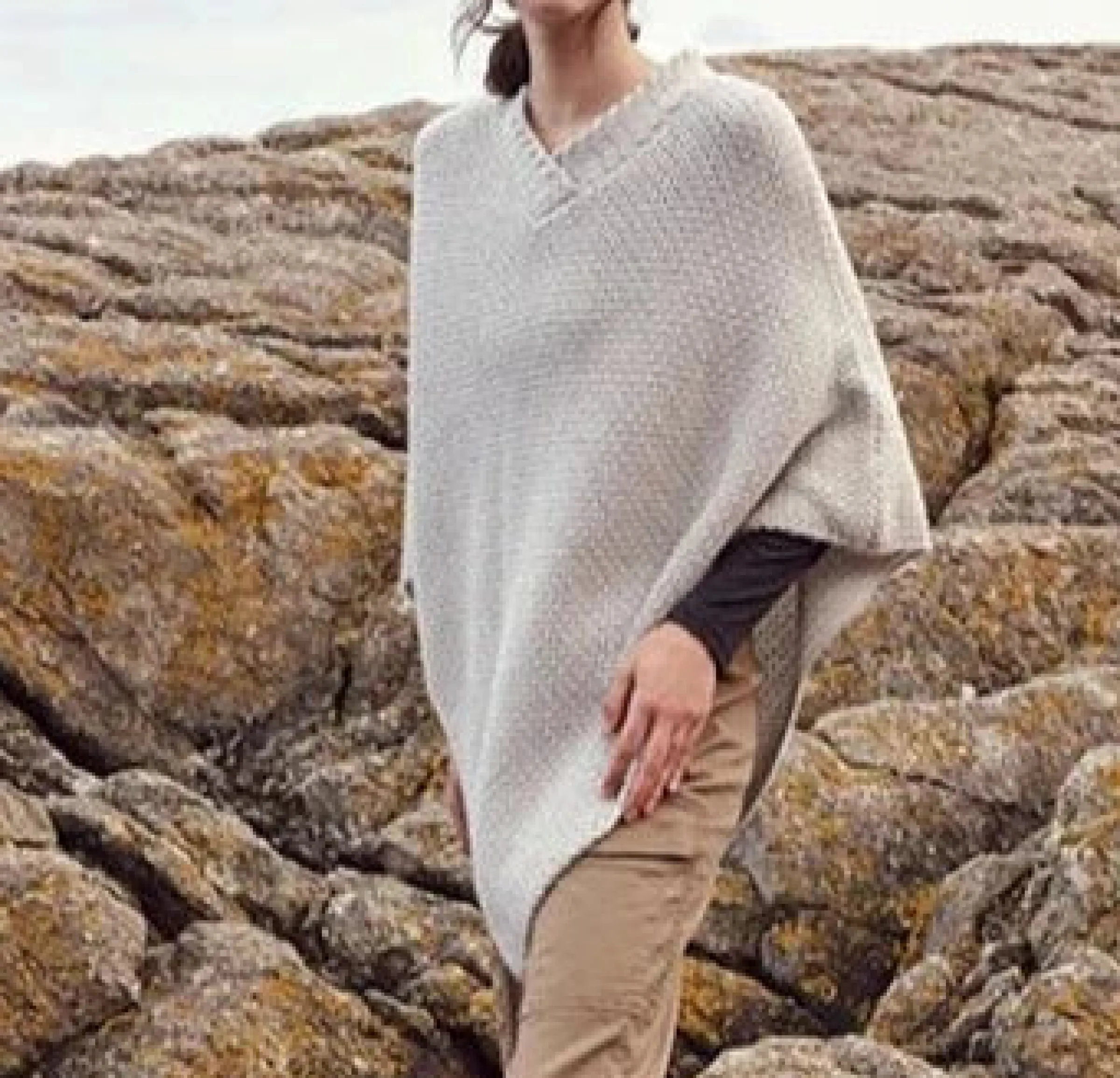 J. W. Hulme Co Irelandseye Avonberg Cable Neck Poncho>Women Accessories