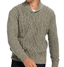 J. W. Hulme Co Irelandseye Knitted Clonard Shawl Collar Cable Pullover><noscript><img width=