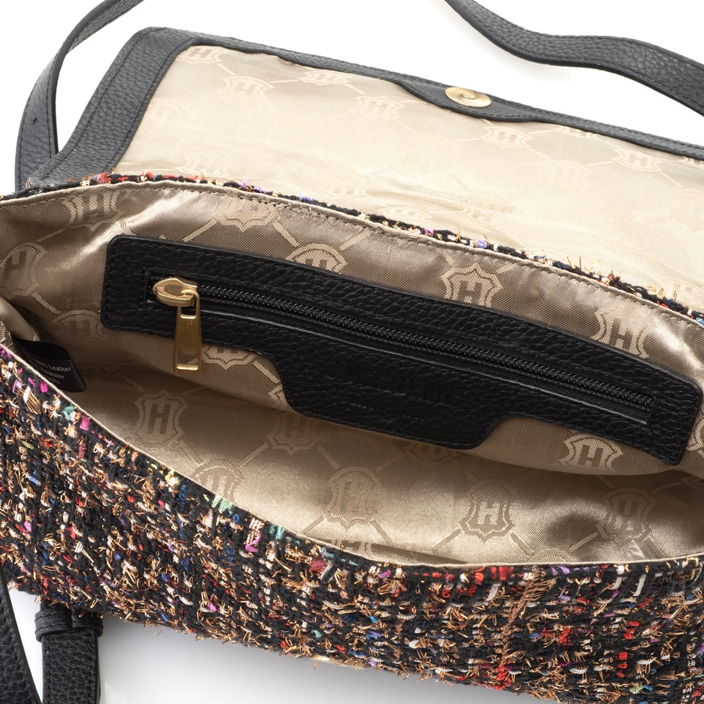 J. W. Hulme Co Maureen Tweed & Leather Crossbody> Crossbody