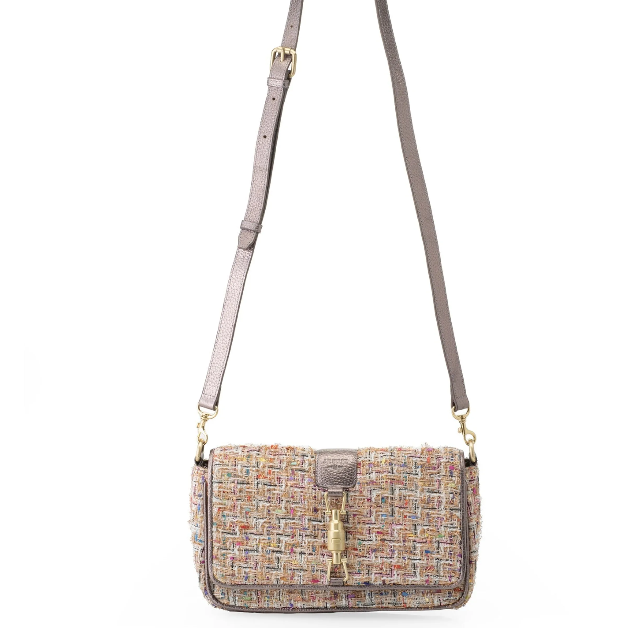 J. W. Hulme Co Maureen Tweed & Leather Crossbody> Crossbody