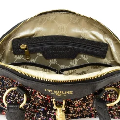 J. W. Hulme Co Maureen Tweed & Leather Dome Satchel><noscript><img width=
