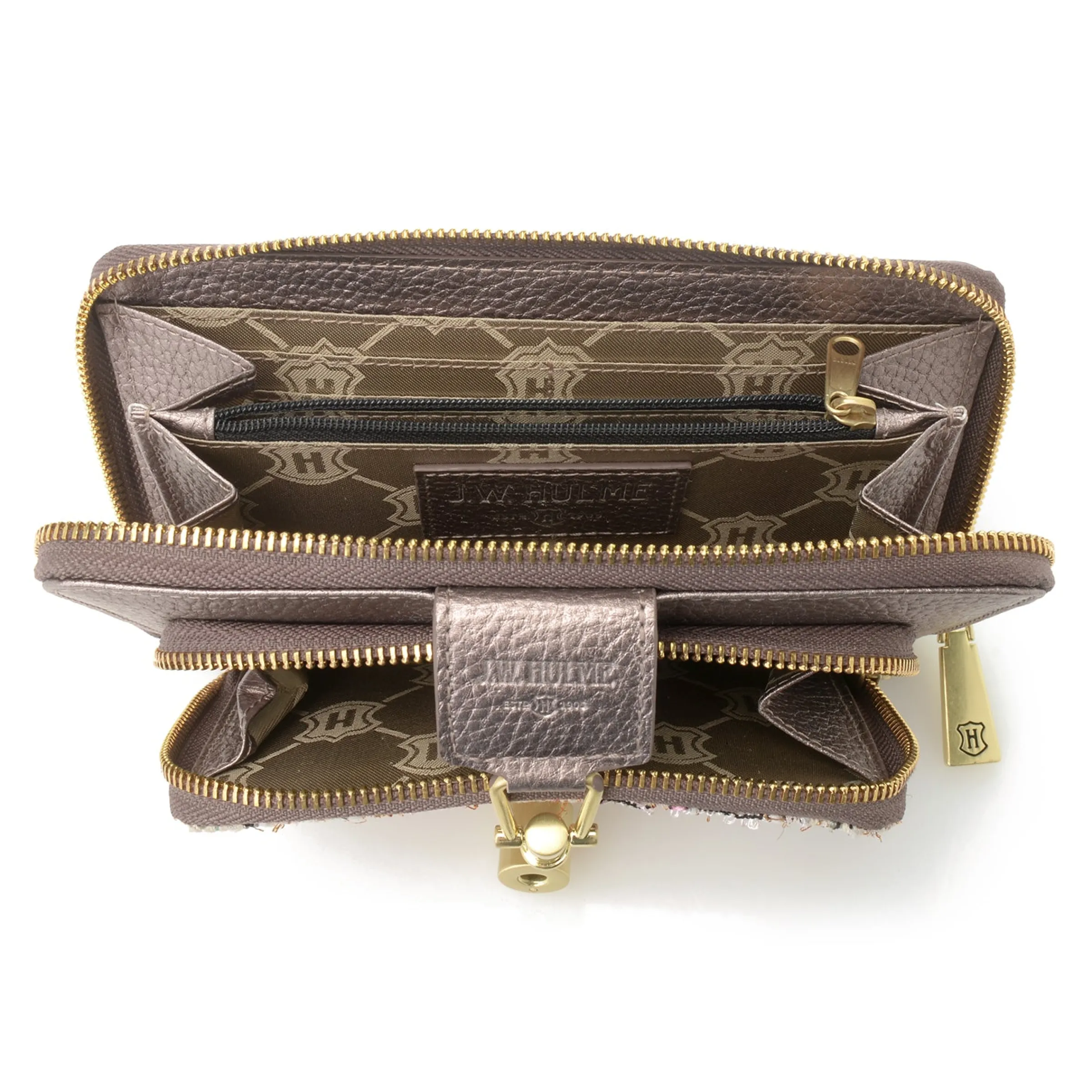 J. W. Hulme Co Maureen Tweed & Leather Rfid Checkbook Wallet> Pouches & Wallets