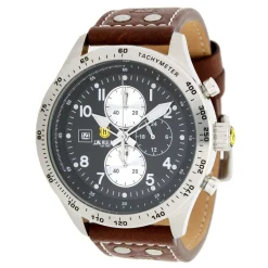 J. W. Hulme Co 45Mm Quartz Chronograph Leather Strap Watch Men's> Watches