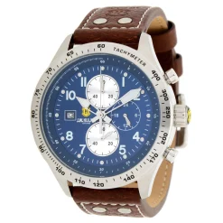 J. W. Hulme Co 45Mm Quartz Chronograph Leather Strap Watch Men's> Watches