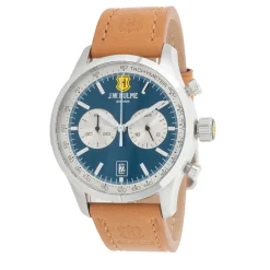 J. W. Hulme Co 43Mm Quartz Chronograph Multi Function Leather Strap Watch Men's> Watches