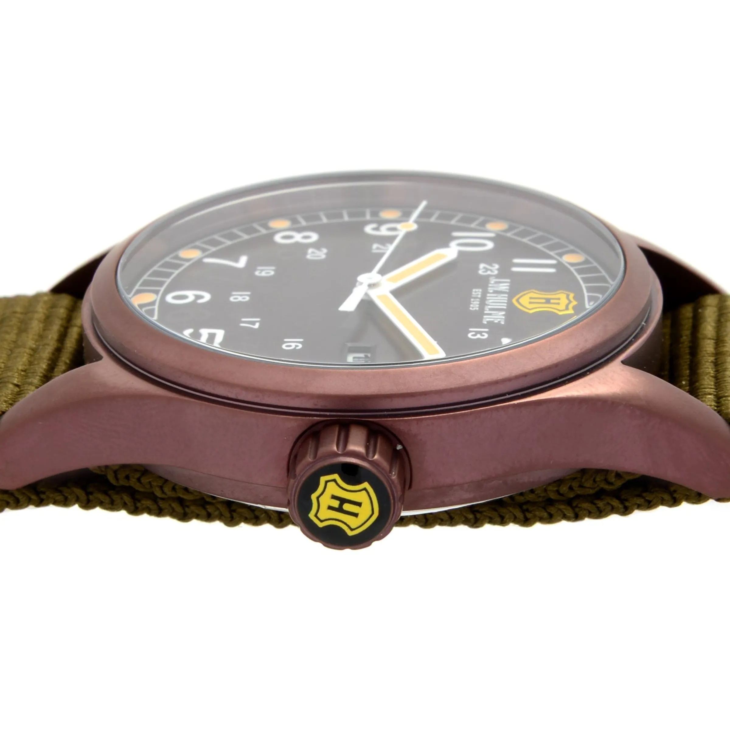 J. W. Hulme Co 42Mm Quartz Date Nylon Strap Watch Men's> Watches