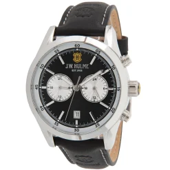 J. W. Hulme Co 44Mm Quartz Leather Strap Watch Men's> Watches