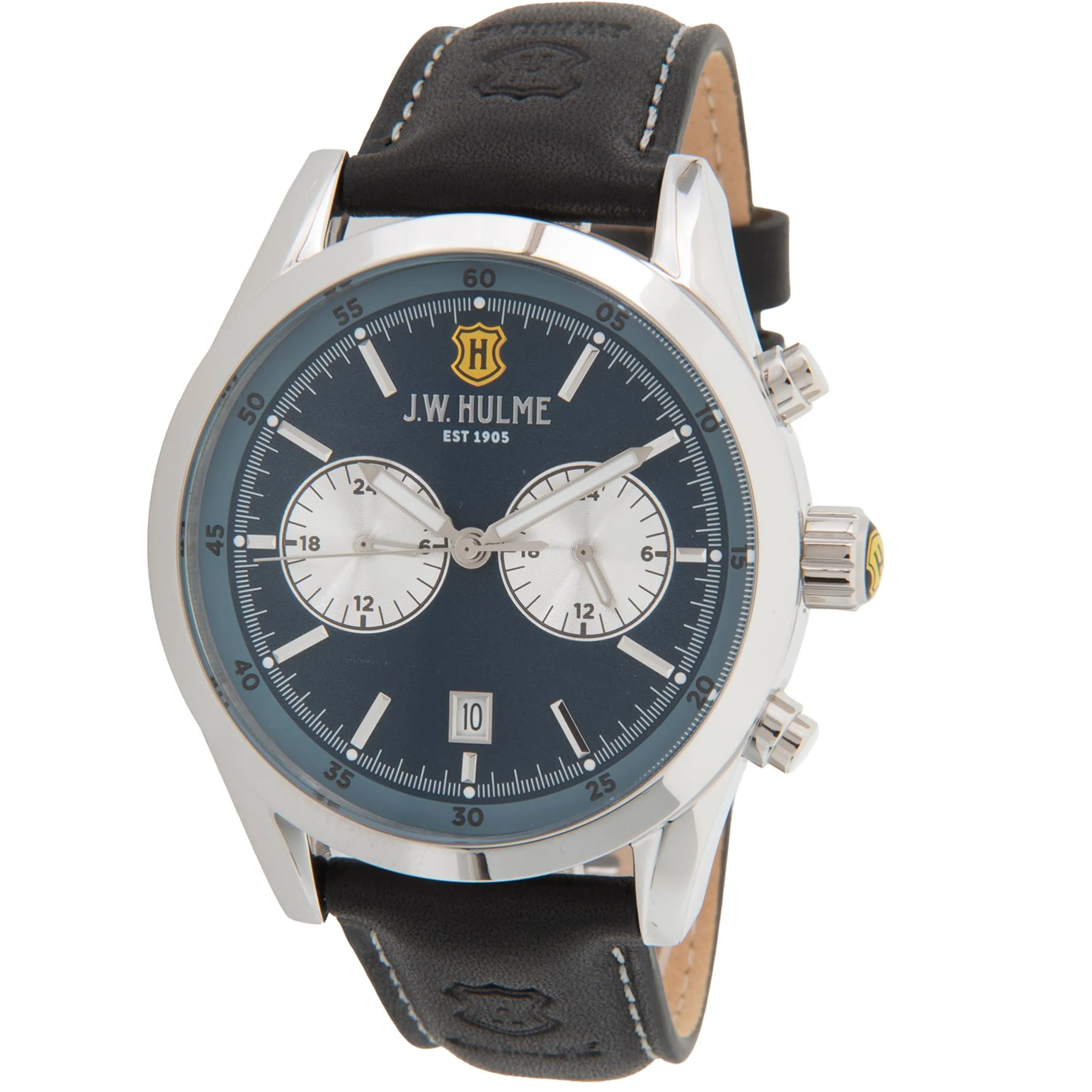 J. W. Hulme Co 44Mm Quartz Leather Strap Watch Men's> Watches