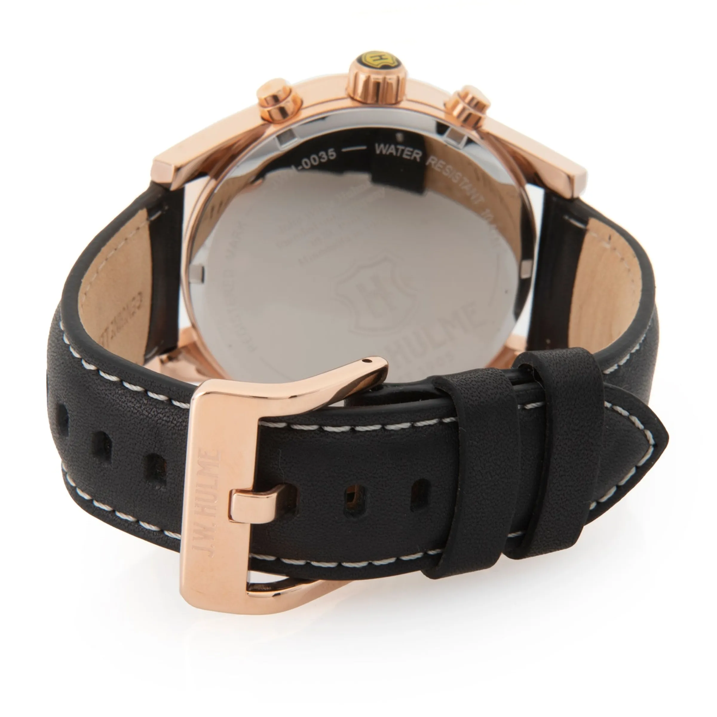 J. W. Hulme Co 44Mm Quartz Leather Strap Watch Men's> Watches