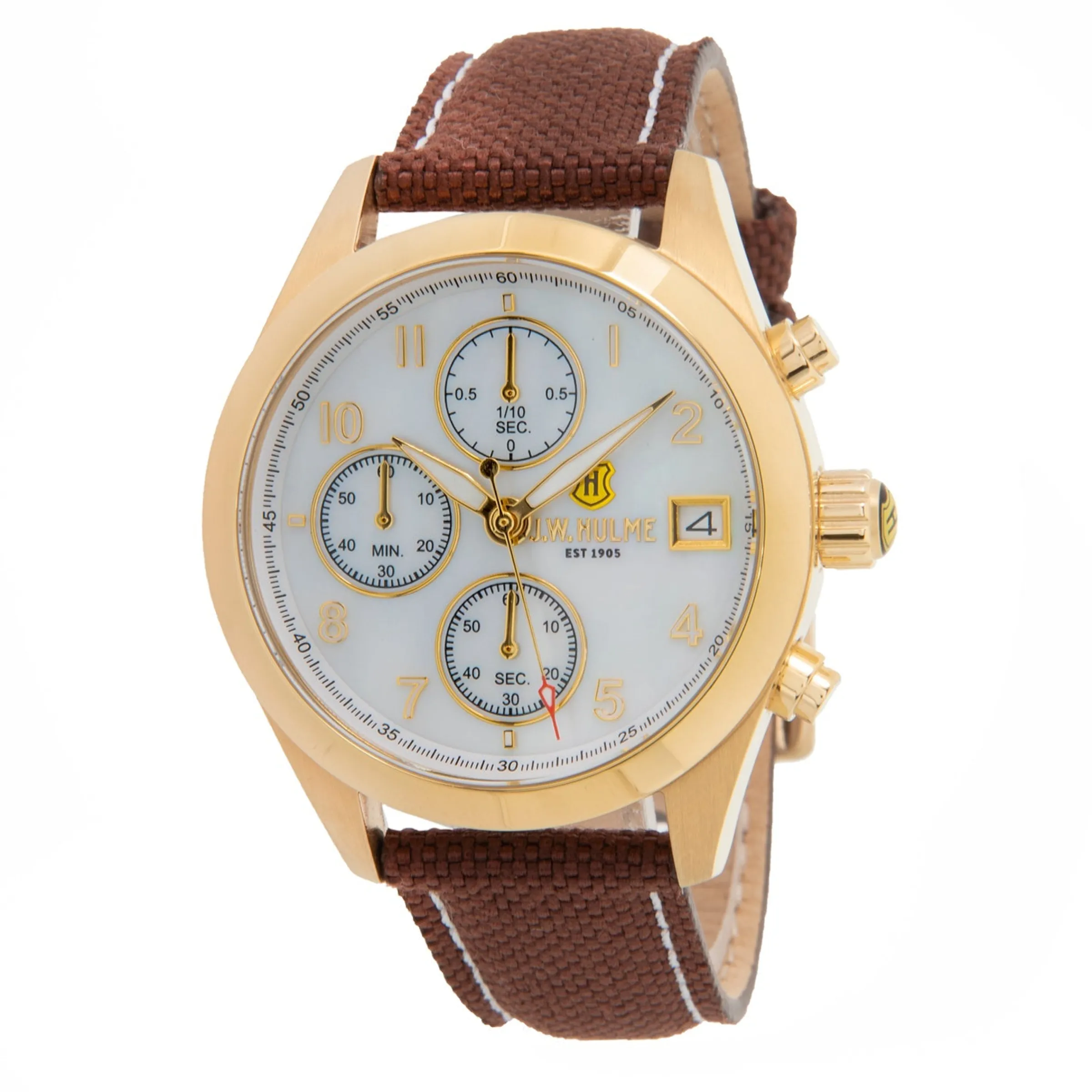 J. W. Hulme Co 36Mm Quartz Nylon Strap Watch Two-Tone Women's> Watches