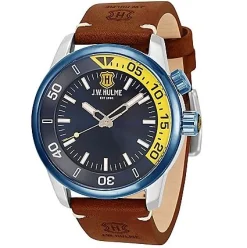 J. W. Hulme Co 43Mm Quartz Sunray Dial Leather Strap Watch Men's><noscript><img width=