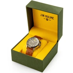 J. W. Hulme Co 43Mm Quartz Sunray Dial Leather Strap Watch Men's><noscript><img width=