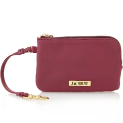 J. W. Hulme Co Pearl Zip Wristlet Pouch Pebble Leather> Pouches & Wallets