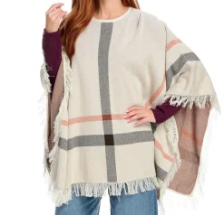 J. W. Hulme Co Plaid Poncho By Blue Ladies>Women Accessories