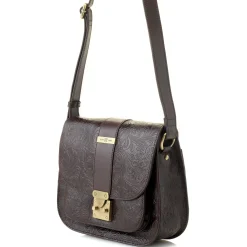 J. W. Hulme Co Reese Tooled Leather Saddle Crossbody Bag> Crossbody