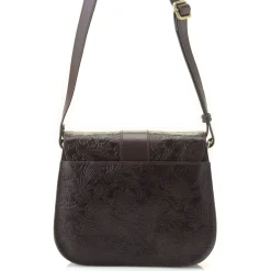 J. W. Hulme Co Reese Tooled Leather Saddle Crossbody Bag><noscript><img width=