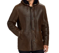 J. W. Hulme Co Shearling Hooded Coat>Men Outerwear