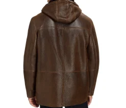J. W. Hulme Co Shearling Hooded Coat><noscript><img width=