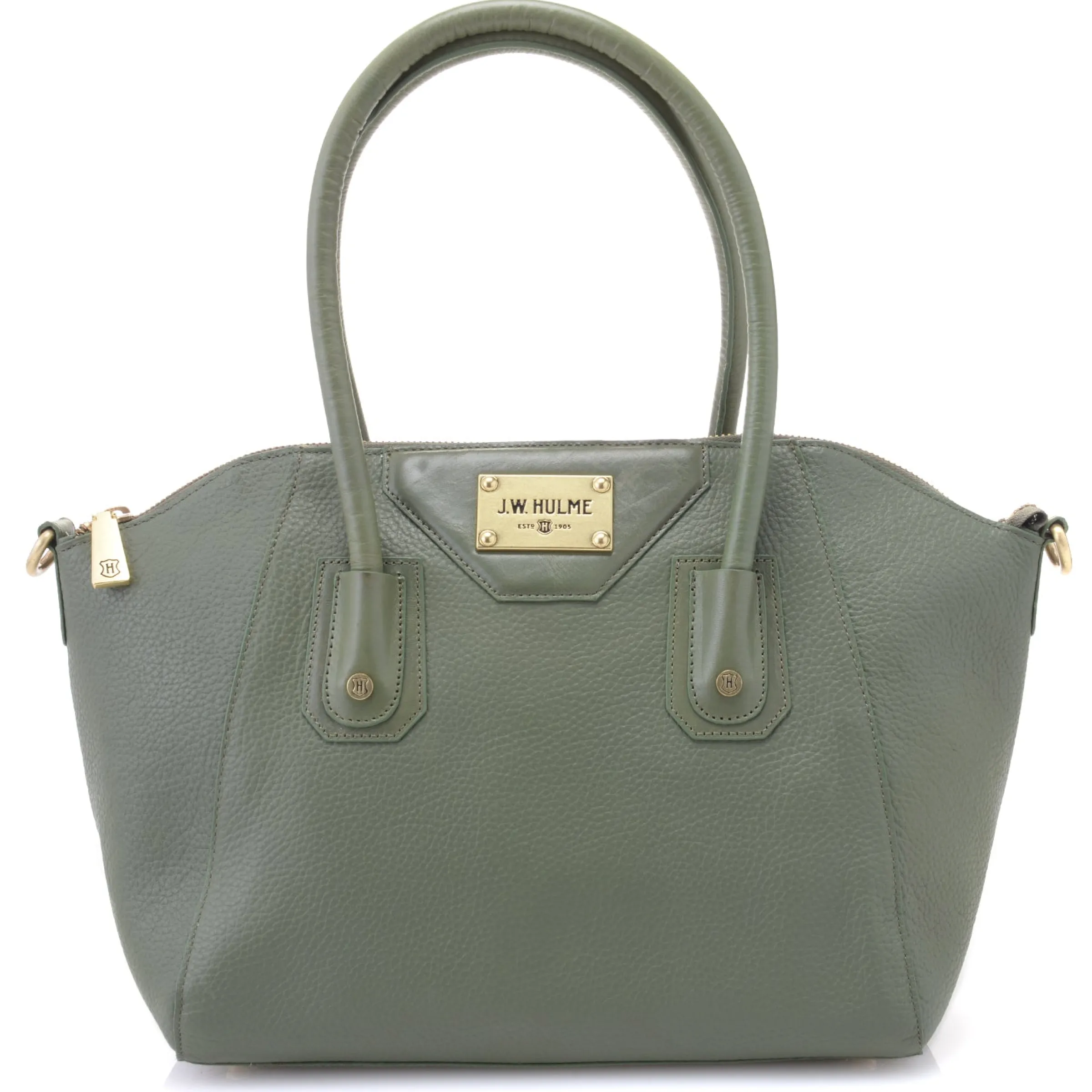 J. W. Hulme Co Skye Glazed Pebble Grain Leather Satchel> Satchels